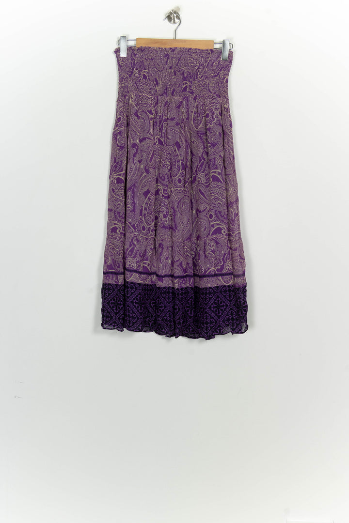Jupe Longue Violette - Taille S/36 de la marque La Fée Maraboutée | PARAD100364 - Vendu par Paradigme - Image 2