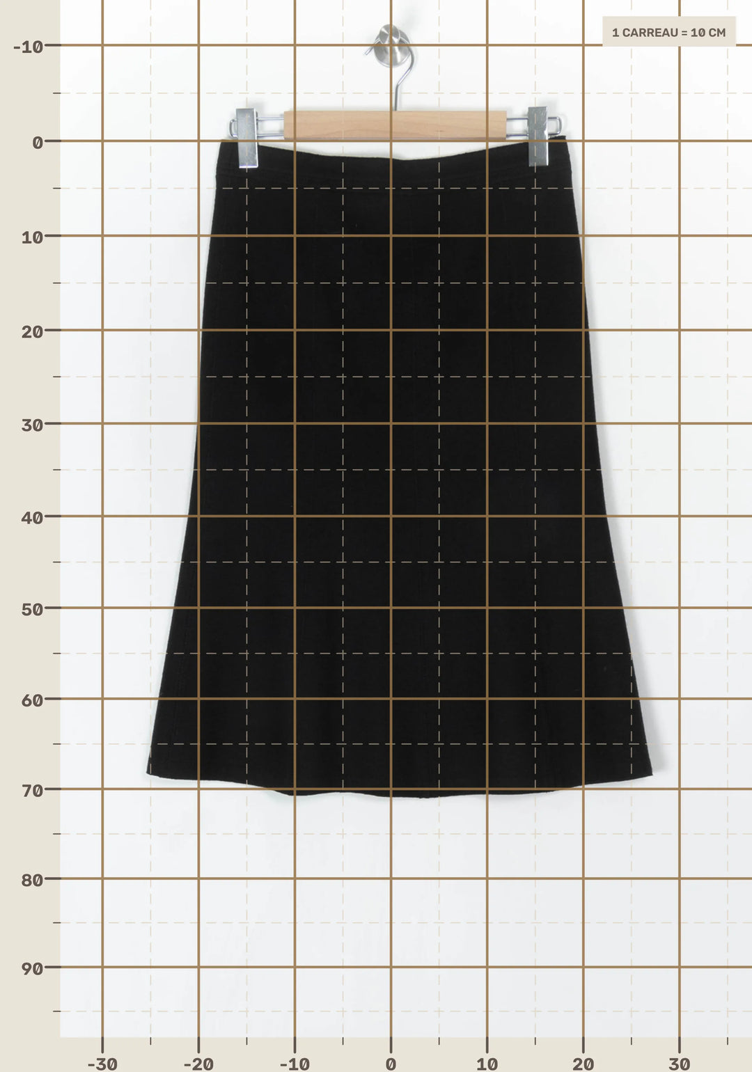 Jupe Longue Noire - Taille XL/42 de la marque Max Mara | PARAD100368 - Vendu par Paradigme - Image 4