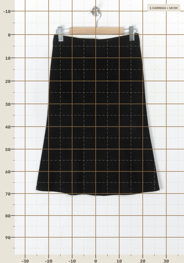 Jupe Longue Noire - Taille XL/42 de la marque Max Mara | PARAD100368 - Vendu par Paradigme - Image 4