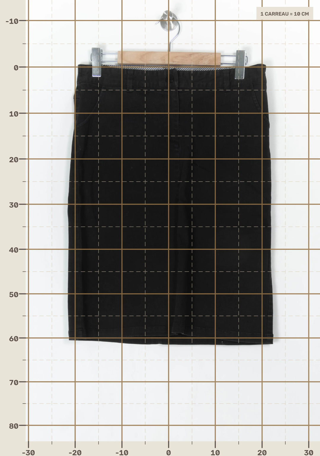 Jupe Midi Noire - Taille XXL/44 de la marque Saint James | PARAD100369 - Vendu par Paradigme - Image 4