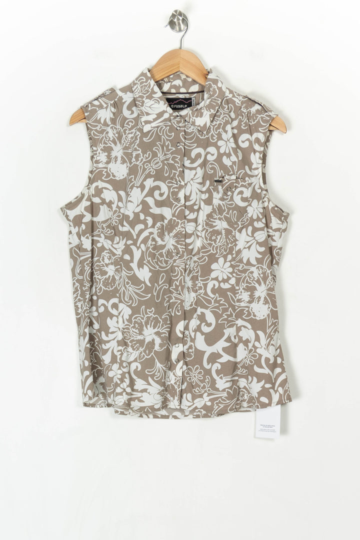Chemisier Sans Manches Gris et Blanc - Taille XXL/44 de la marque Fusalp | PARAD100372 - Vendu par Paradigme - Image 2