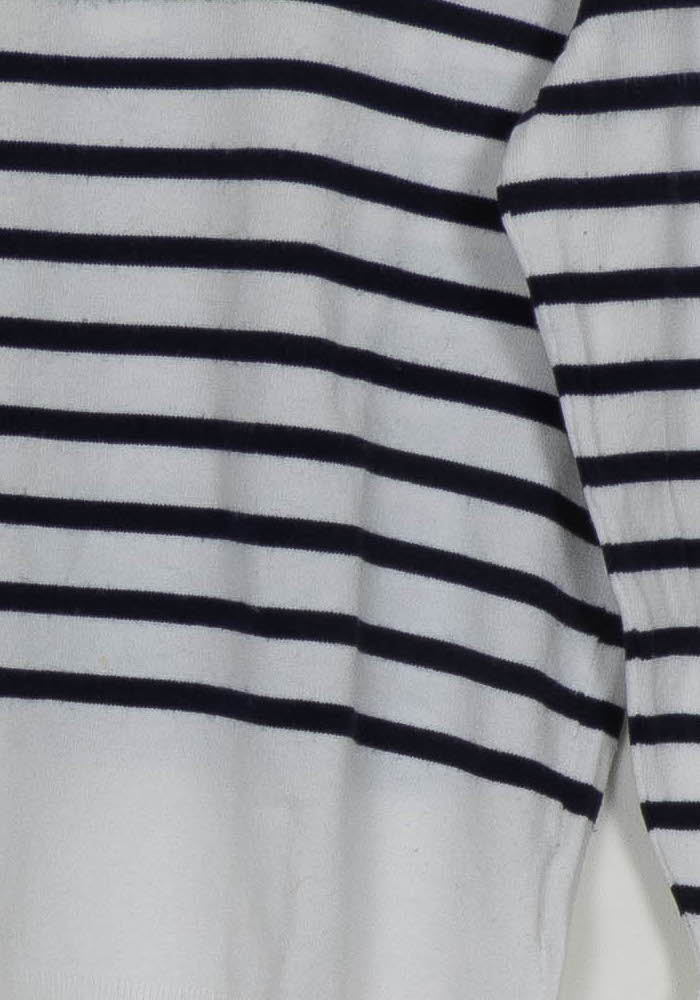 Pull Blanc et Bleu Marine - Taille M/38 de la marque Caroll | PARAD100375 - Vendu par Paradigme - Image 3
