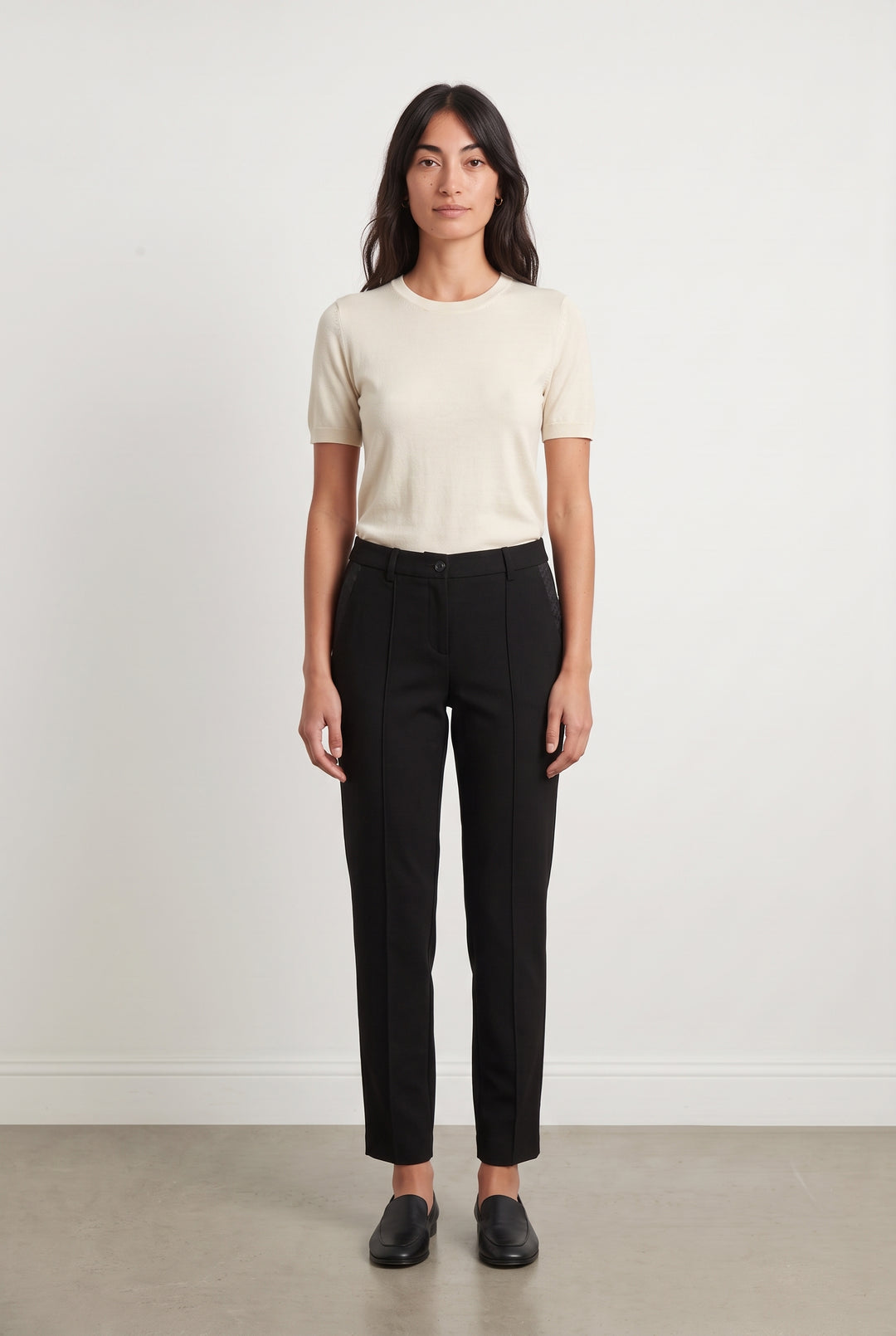 Pantalon Droit Noir - Taille M/38 de la marque Maje | PARAD100377 - Vendu par Paradigme - Image 1