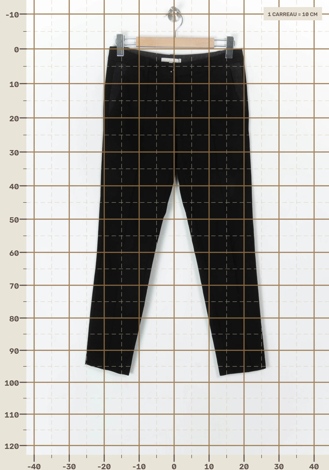 Pantalon Droit Noir - Taille M/38 de la marque Maje | PARAD100377 - Vendu par Paradigme - Image 4