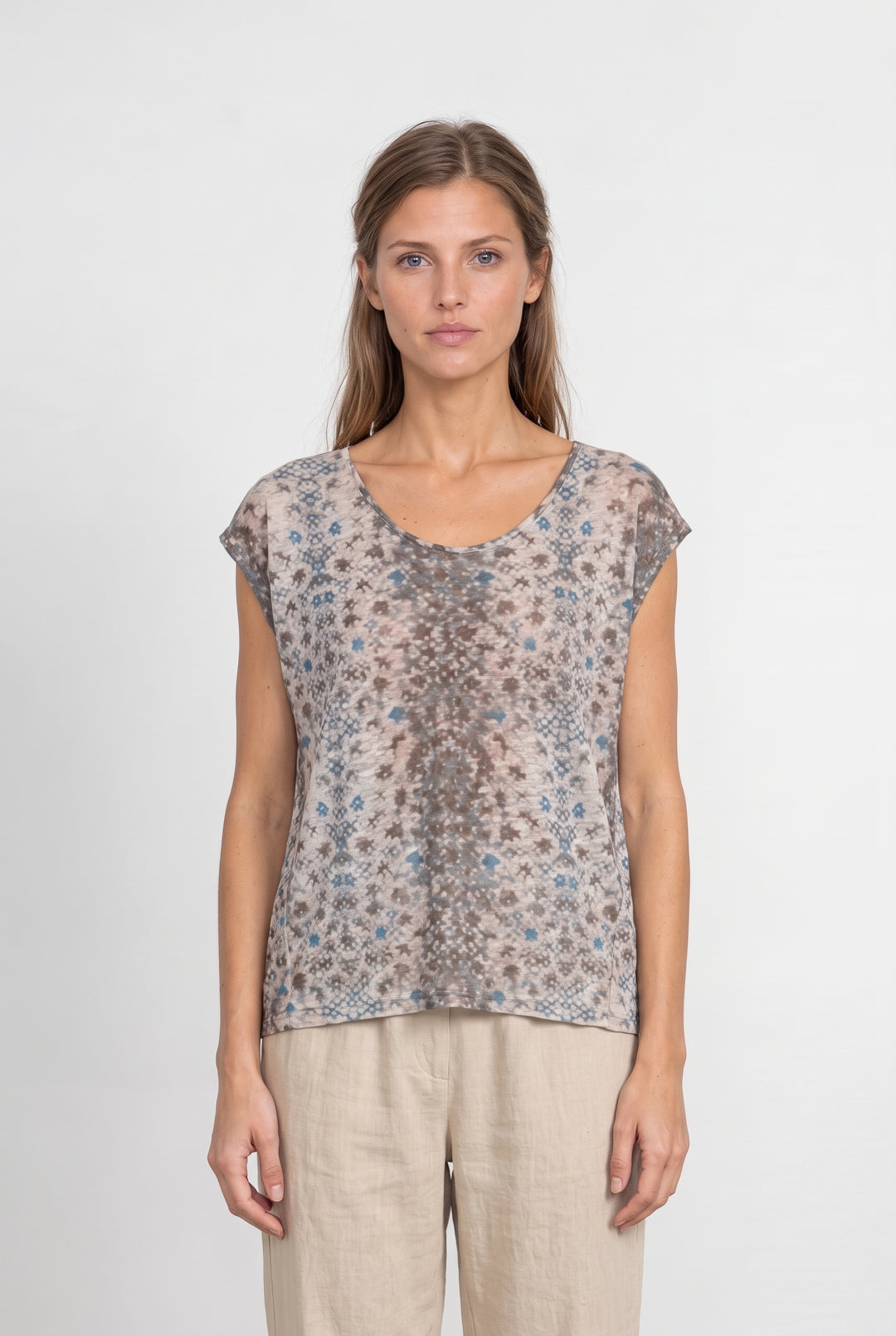 Tee-Shirt Beige et Gris - Taille S/36 de la marque Bérénice | PARAD100384 - Vendu par Paradigme - Image 1