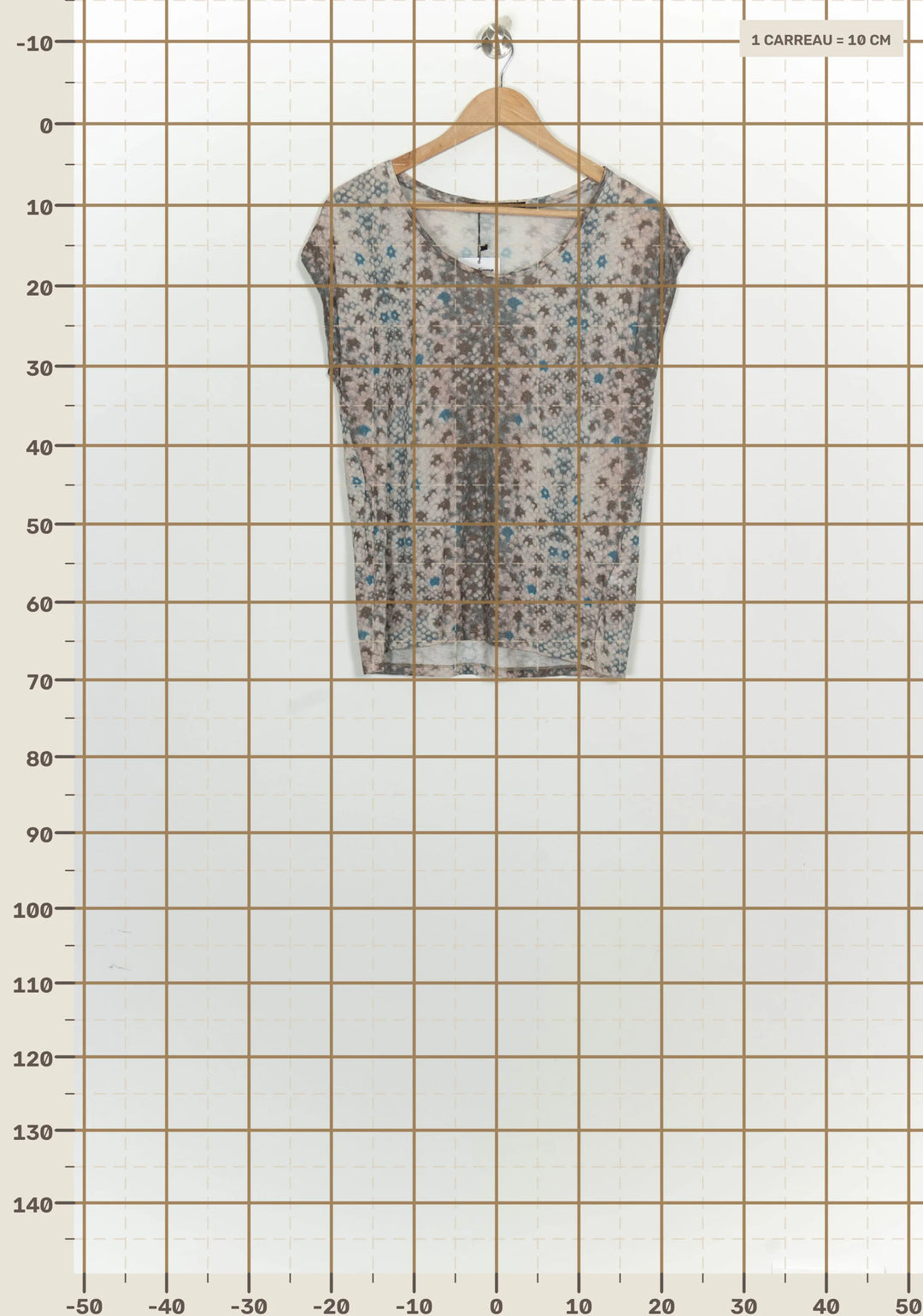 Tee-Shirt Beige et Gris - Taille S/36 de la marque Bérénice | PARAD100384 - Vendu par Paradigme - Image 4