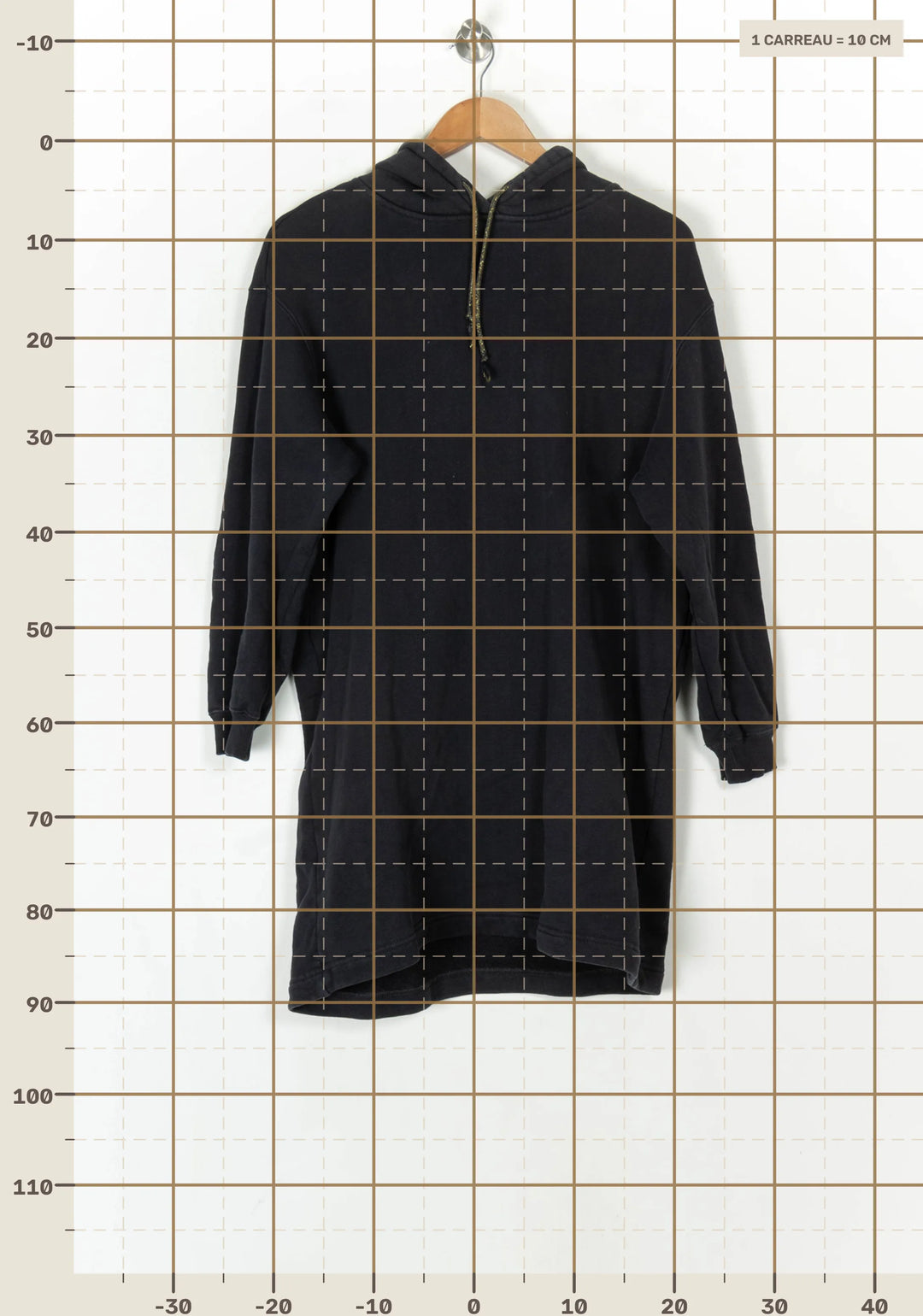 Robe sweat à capuche noire - Taille L/40 de la marque Des petits hauts | PARAD100387 - Vendu par Paradigme - Image 4