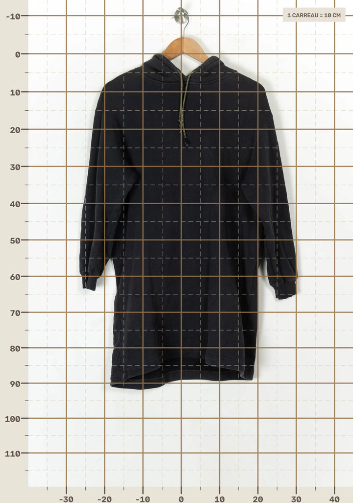 Robe sweat à capuche noire - Taille L/40 de la marque Des petits hauts | PARAD100387 - Vendu par Paradigme - Image 4