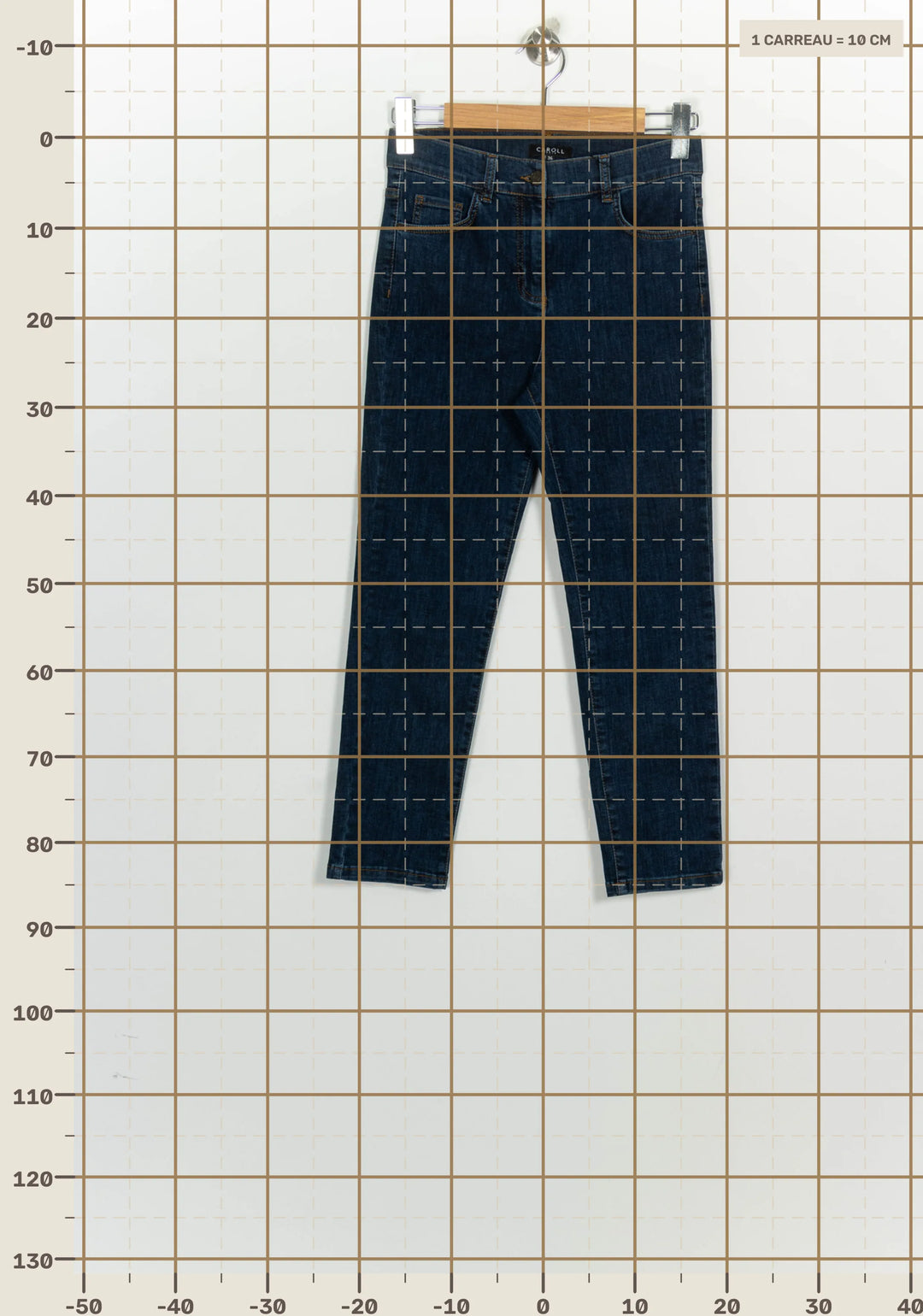Jean Bleu Foncé - Taille S/36 de la marque Caroll | PARAD100392 - Vendu par Paradigme - Image 4