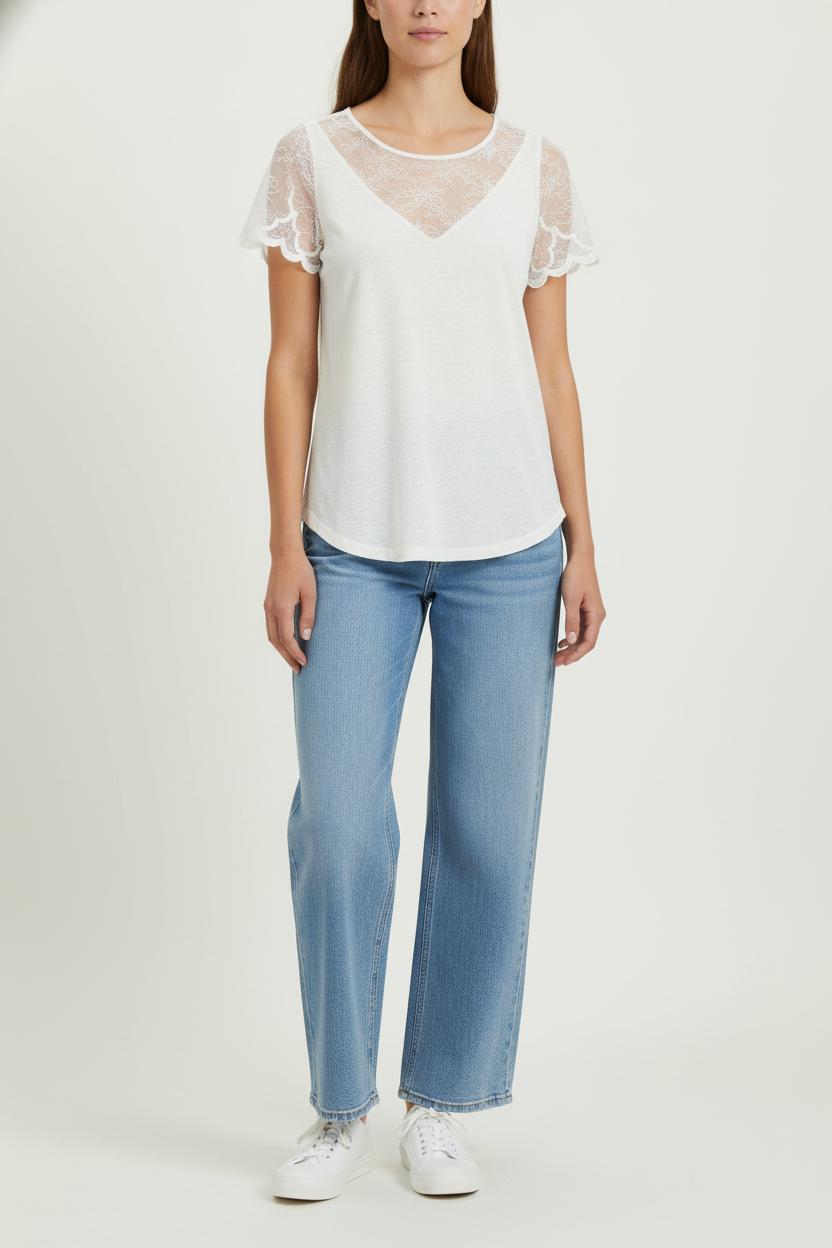 Top Blanc - Taille L/40 de la marque Sandro | PARAD100504 - Vendu par Paradigme - Image 1