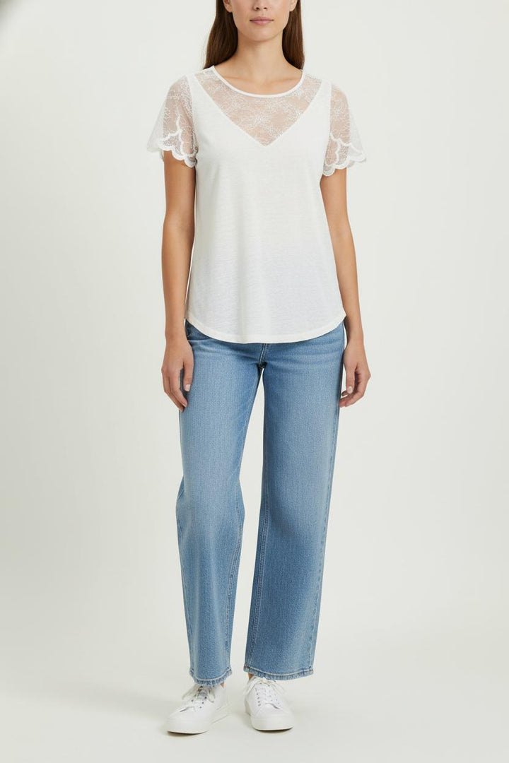 Top Blanc - Taille L/40 de la marque Sandro | PARAD100504 - Vendu par Paradigme - Image 1