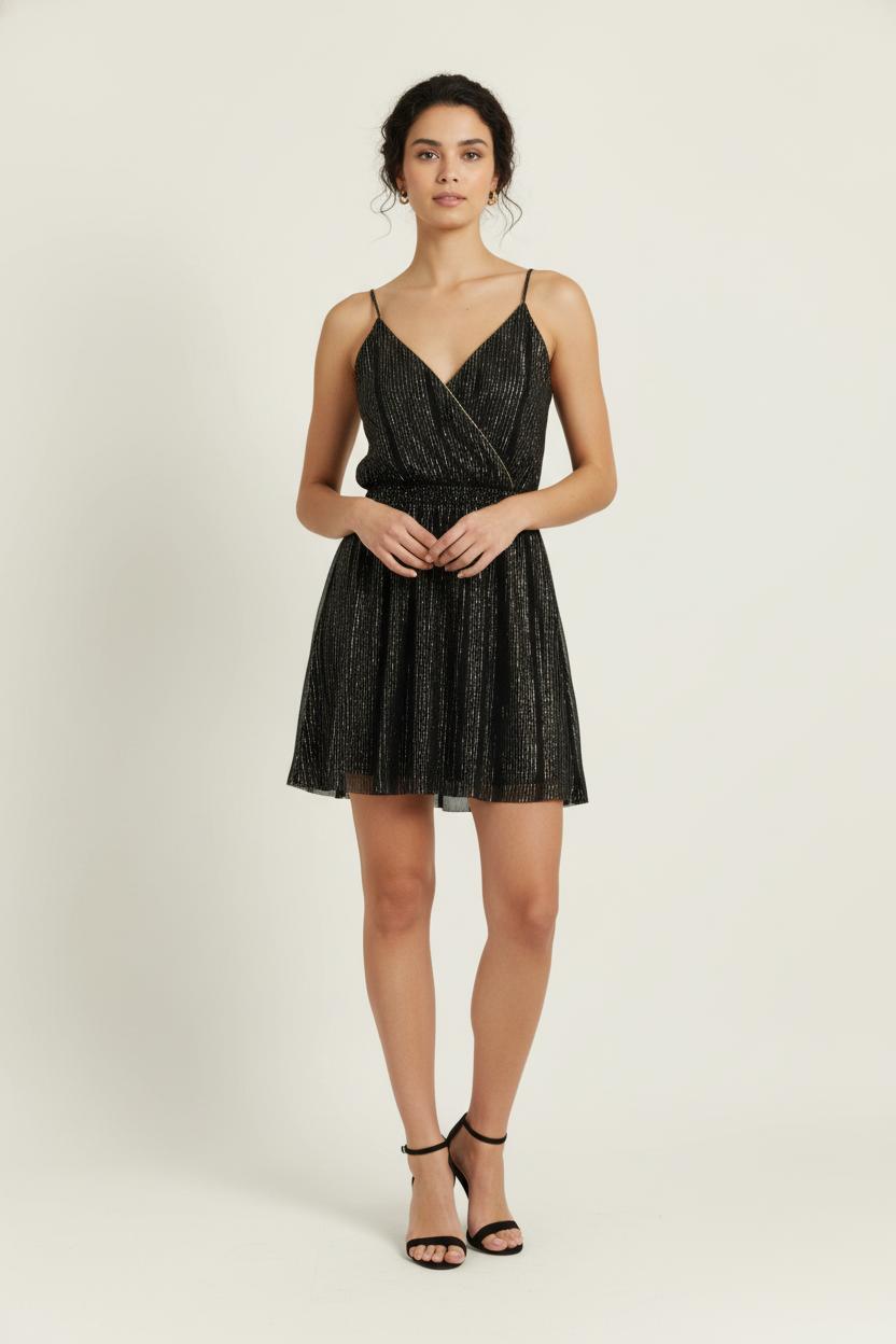 Robe Noire et Dorée - Taille XS/34 de la marque Petite Mendigote | PARAD100511 - Vendu par Paradigme - Image 1