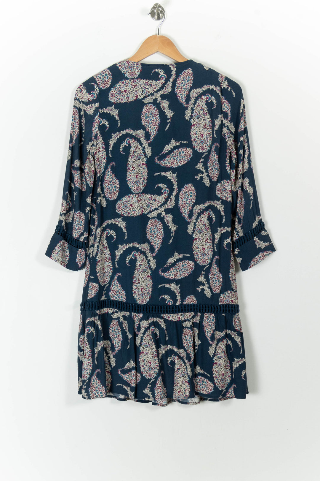 Robe Imprimée Bleue - Taille S/36 de la marque Kookai | PARAD100515 - Vendu par Paradigme - Image 4