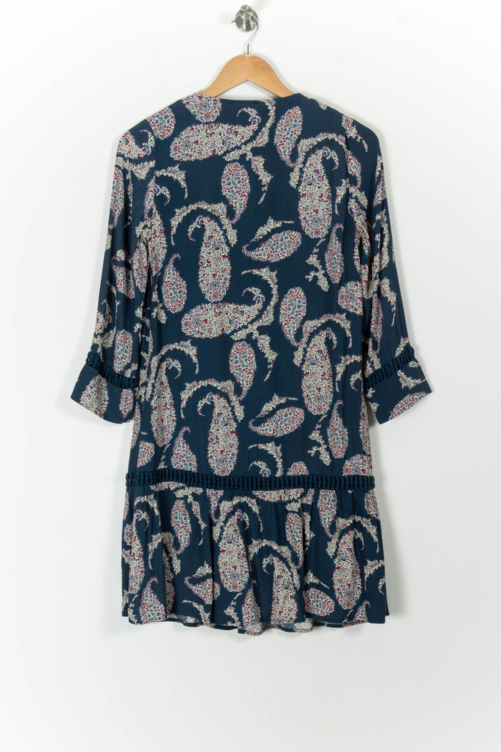 Robe Imprimée Bleue - Taille S/36 de la marque Kookai | PARAD100515 - Vendu par Paradigme - Image 4