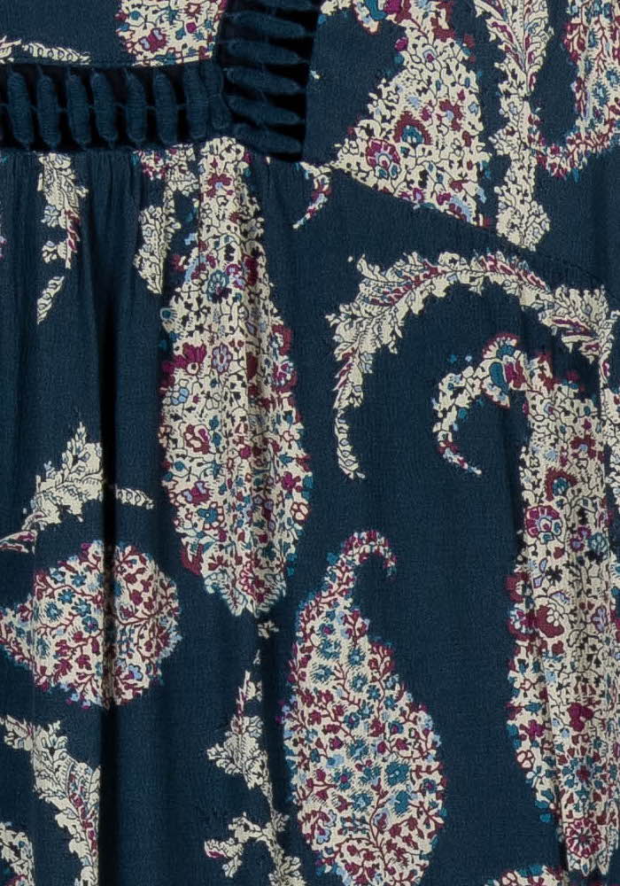 Robe Imprimée Bleue - Taille S/36 de la marque Kookai | PARAD100515 - Vendu par Paradigme - Image 3