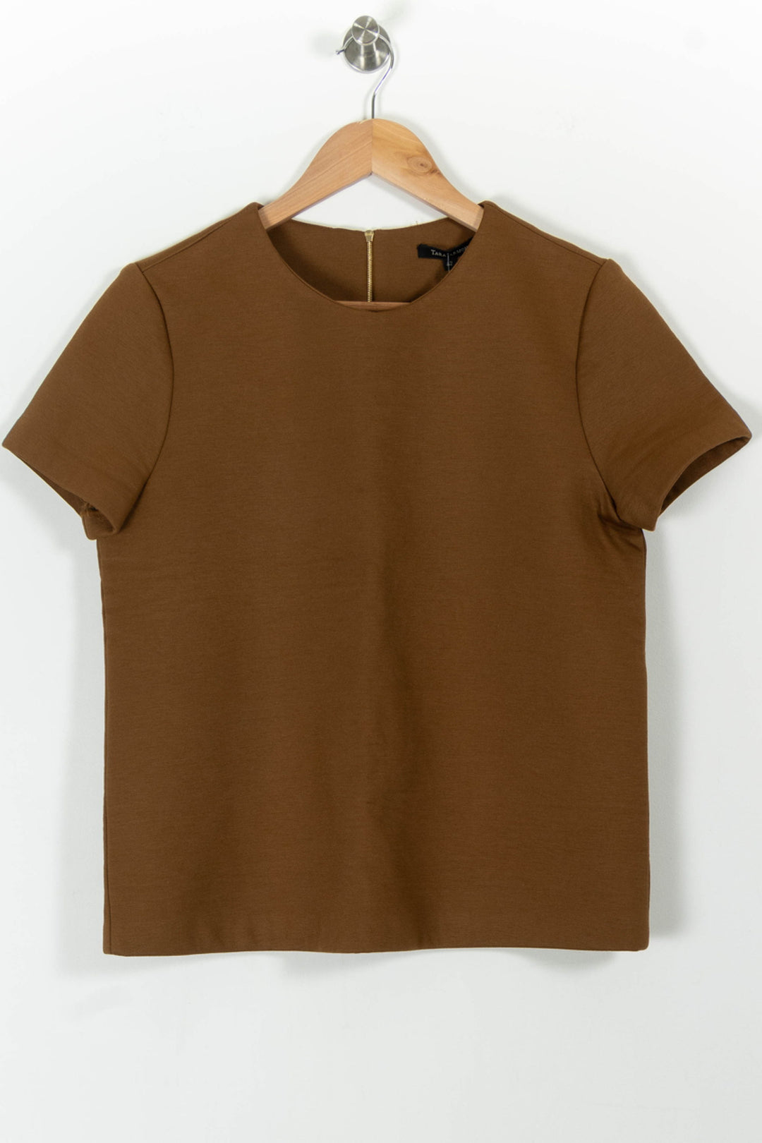 T-shirt Marron - Taille XL/42 de la marque Tara Jarmon | PARAD100521 - Vendu par Paradigme - Image 2
