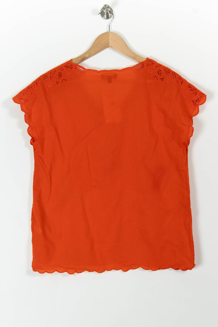 Blouse Orange - Taille M/38 de la marque Maison 123 | PARAD100522 - Vendu par Paradigme - Image 4