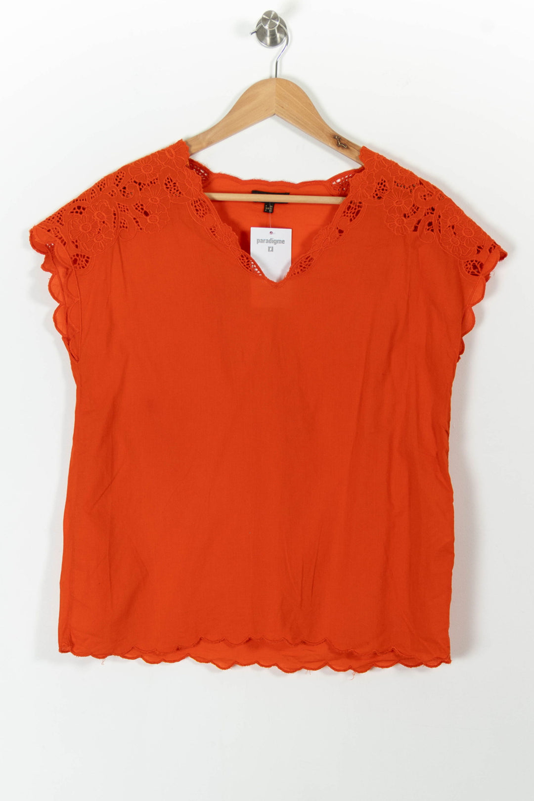 Blouse Orange - Taille M/38 de la marque Maison 123 | PARAD100522 - Vendu par Paradigme - Image 2