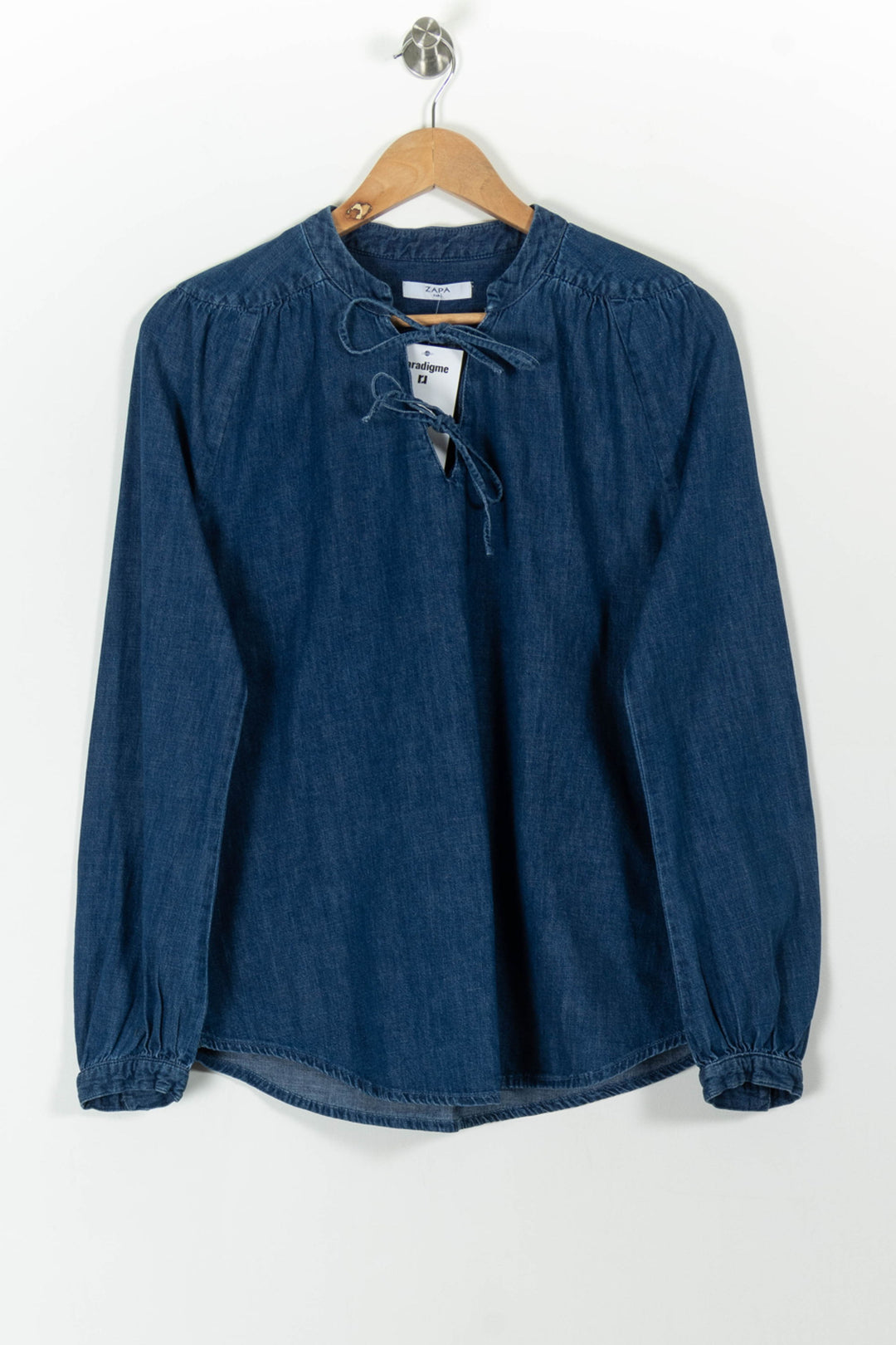 Blouse Bleue - Taille M/38 de la marque ZAPA | PARAD100523 - Vendu par Paradigme - Image 2