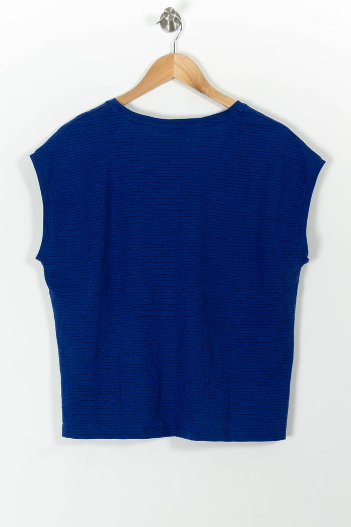 Top Bleu - Taille S/36 de la marque La Fée Maraboutée | PARAD100530 - Vendu par Paradigme - Image 4
