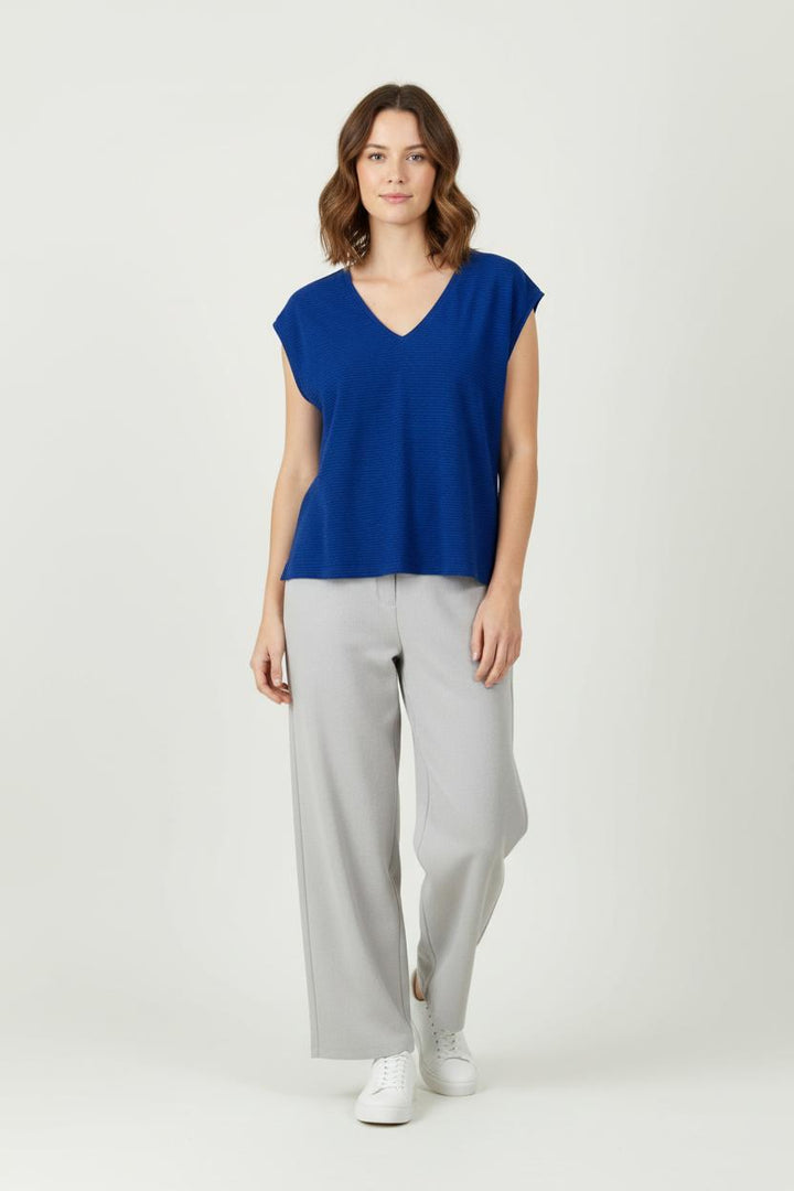 Top Bleu - Taille S/36 de la marque La Fée Maraboutée | PARAD100530 - Vendu par Paradigme - Image 1