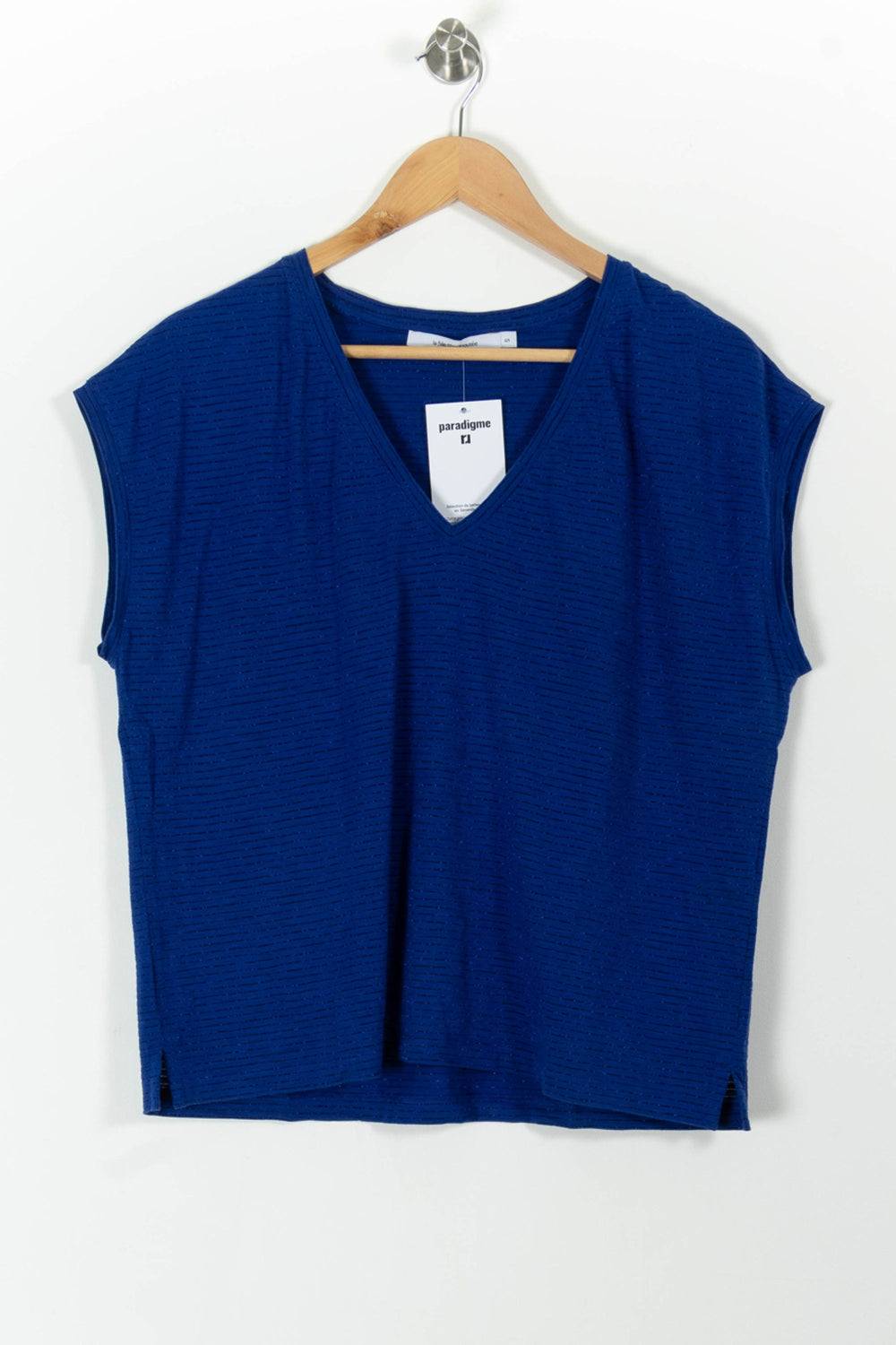 Top Bleu - Taille S/36 de la marque La Fée Maraboutée | PARAD100530 - Vendu par Paradigme - Image 2