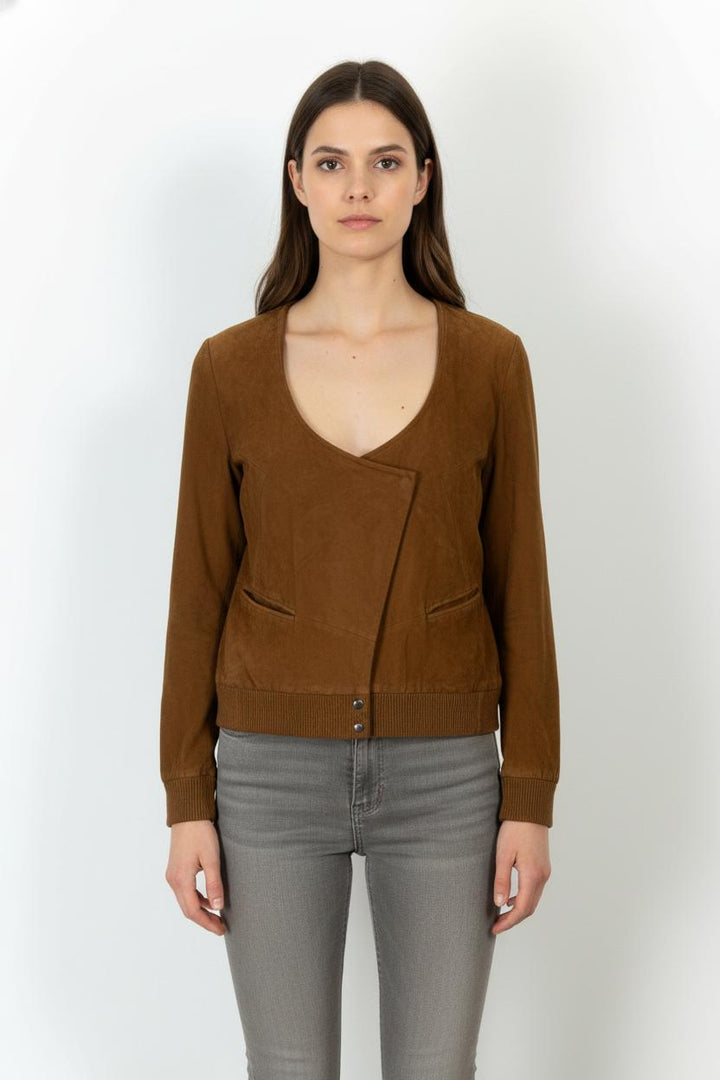 Blouson Marron - Taille S/36 de la marque ba&sh | PARAD100531 - Vendu par Paradigme - Image 1