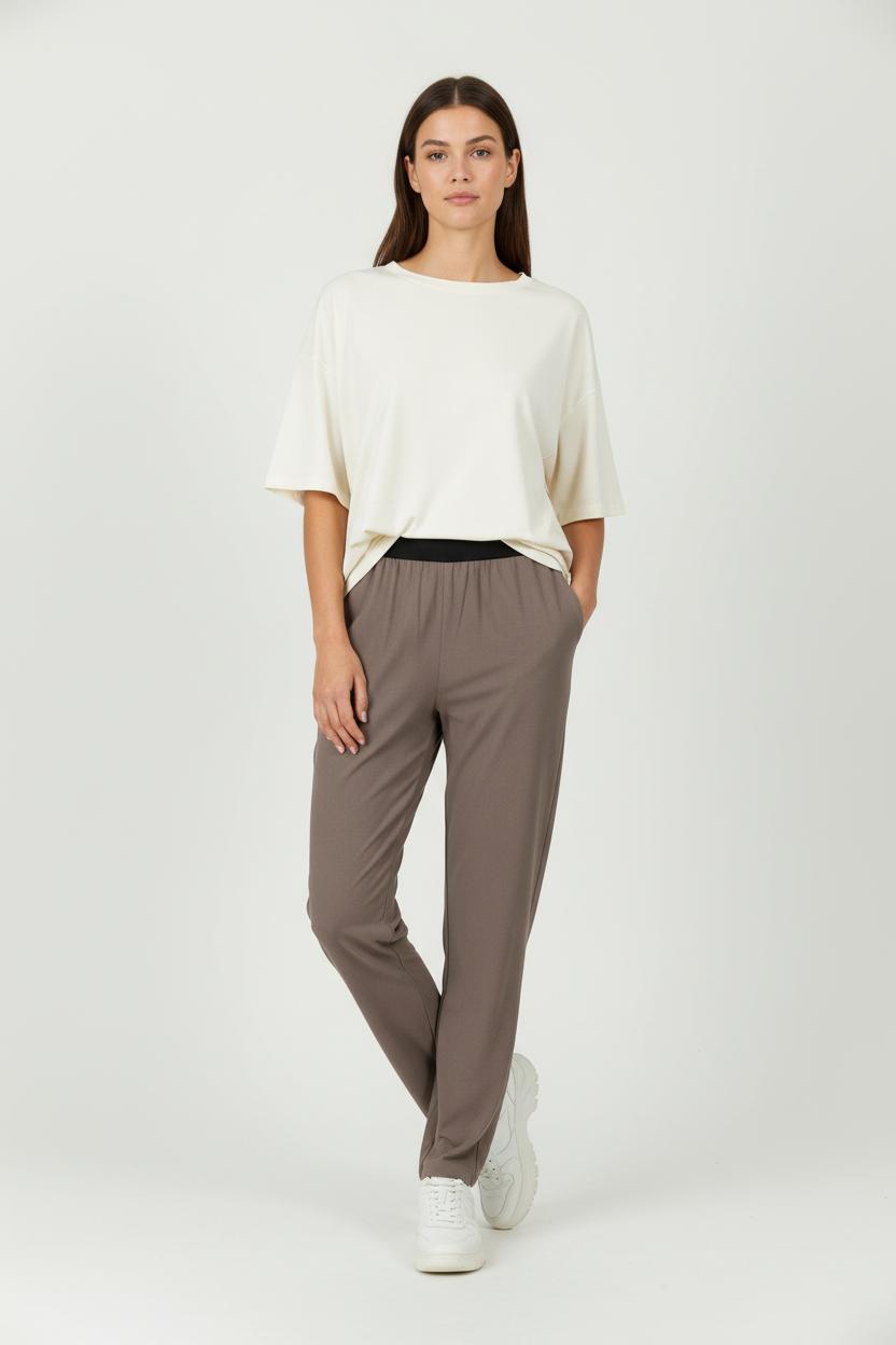 Pantalon Marron - Taille XS/34 de la marque American Vintage | PARAD100536 - Vendu par Paradigme - Image 1