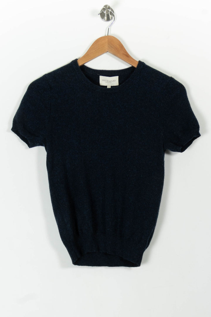 Pull Bleu - Taille XS/34 de la marque Eric Bompard | PARAD100546 - Vendu par Paradigme - Image 2