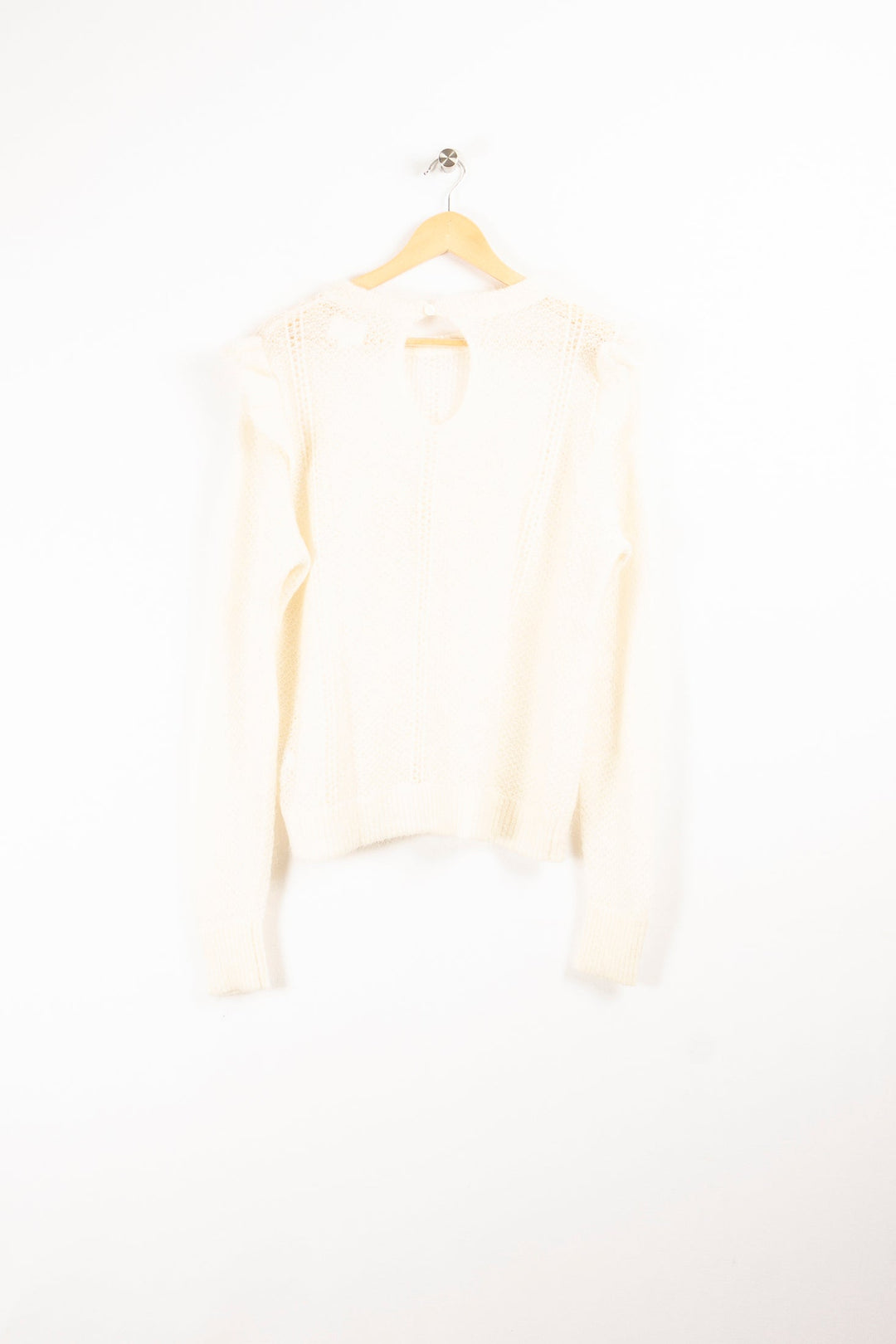 Weißer Pullover – Größe L/40