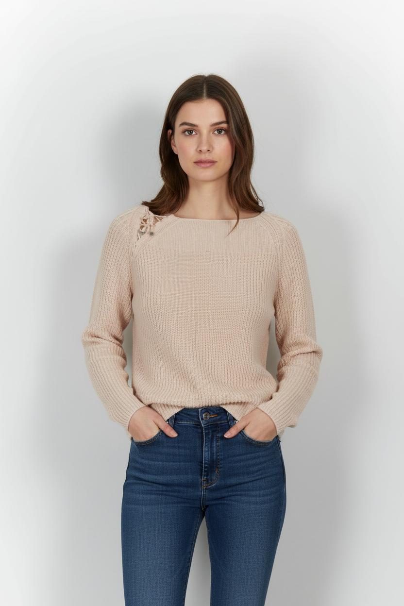 Pull Rose - Taille S/36 de la marque Maison 123 | PARAD100550 - Vendu par Paradigme - Image 1
