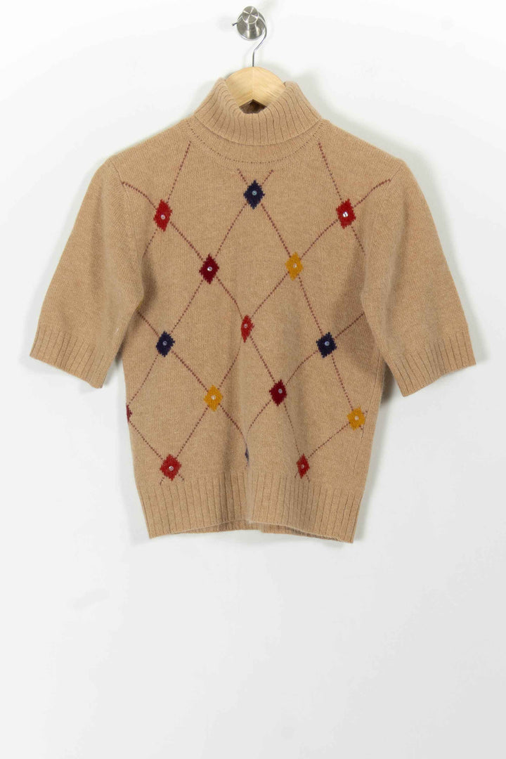 Pull Col Roulé Beige - Taille L/40 de la marque Maison 123 | PARAD100551 - Vendu par Paradigme - Image 2