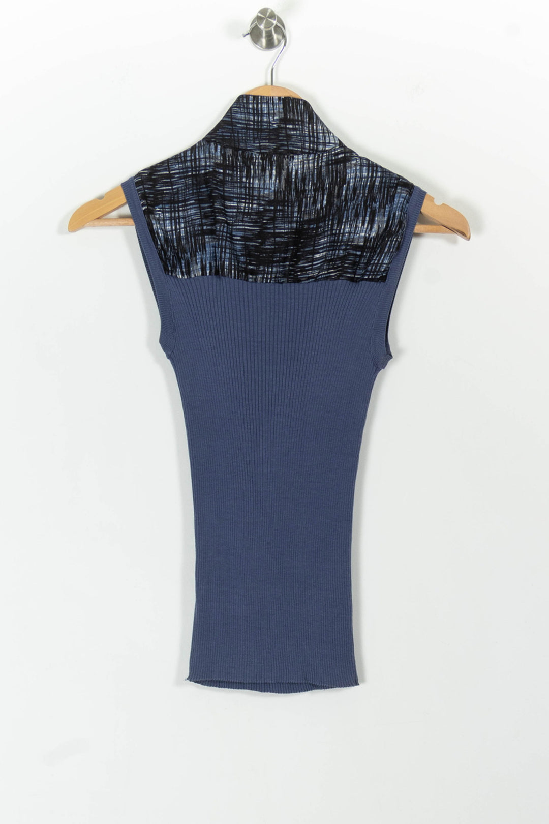 Débardeur Bleu et Noir - Taille S/36 de la marque Paule Ka | PARAD100553 - Vendu par Paradigme - Image 4