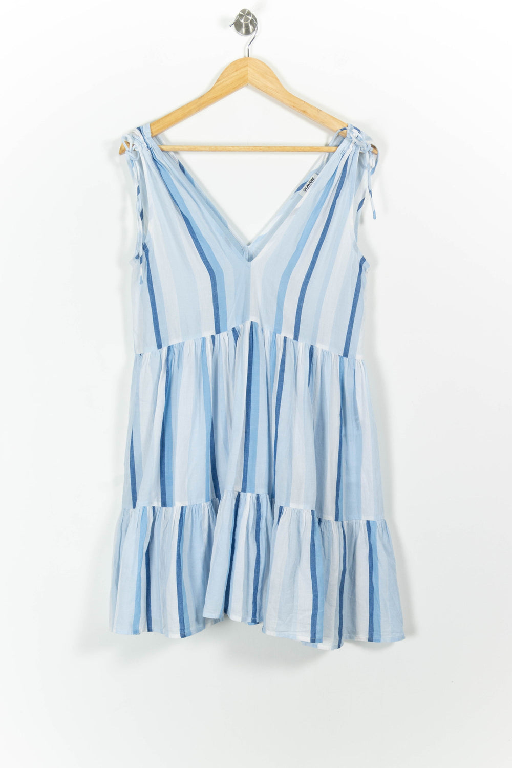 Robe Évasée Bleu et Blanc - Taille S/36 de la marque Claudie Pierlot | PARAD100563 - Vendu par Paradigme - Image 2
