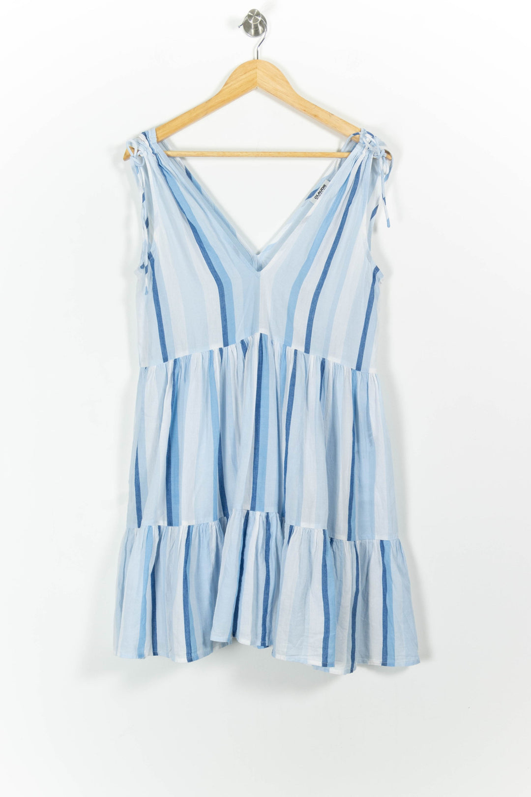 Robe Évasée Bleu et Blanc - Taille S/36 de la marque Claudie Pierlot | PARAD100563 - Vendu par Paradigme - Image 2