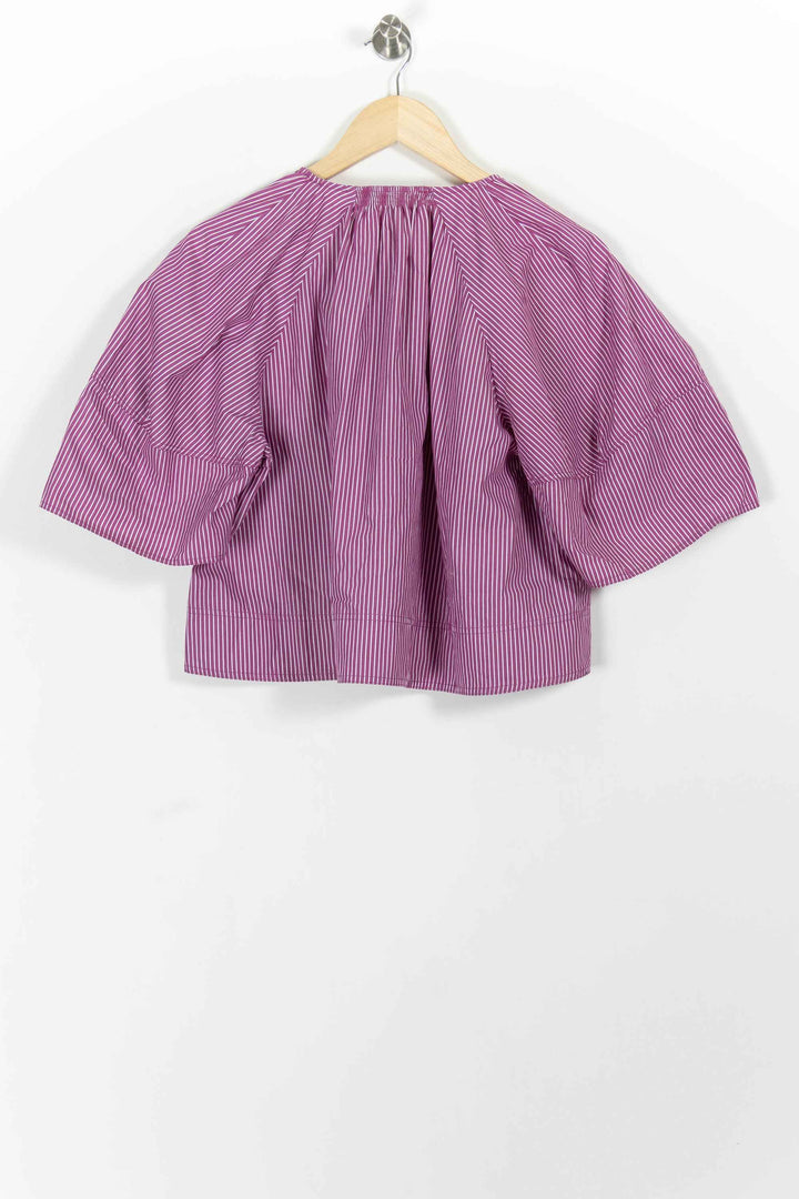 Blouse Violette et Blanche - Taille S/36 de la marque Vanessa Bruno | PARAD100565 - Vendu par Paradigme - Image 4