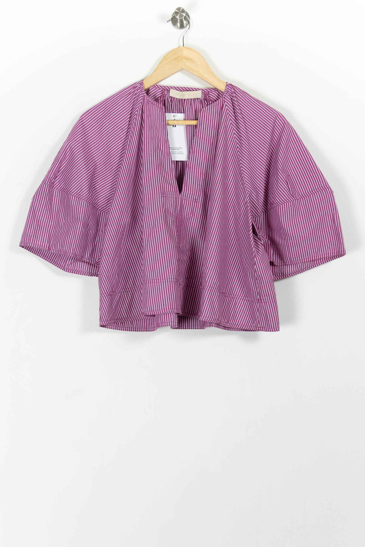 Blouse Violette et Blanche - Taille S/36 de la marque Vanessa Bruno | PARAD100565 - Vendu par Paradigme - Image 2