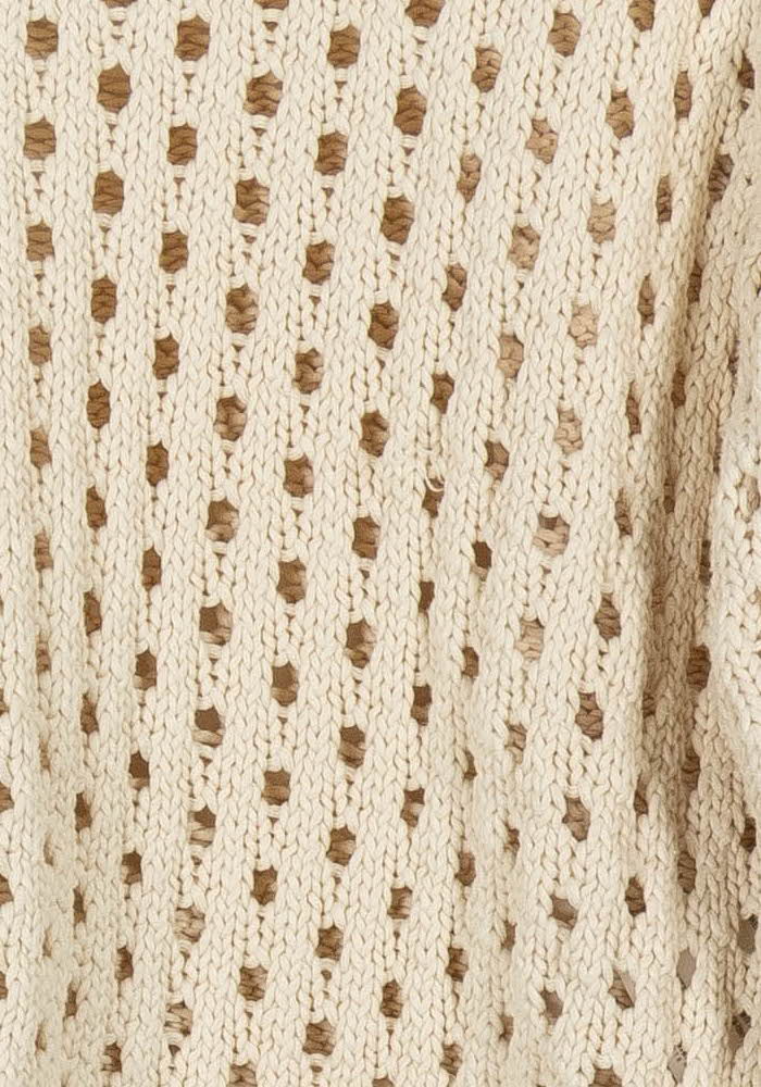 Pull ajouré Beige - Taille S/36 de la marque Bimba y Lola | PARAD100569 - Vendu par Paradigme - Image 3