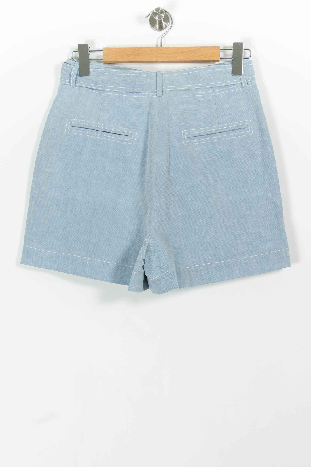 Short Taille Haute Bleu - Taille M/38 de la marque Claudie Pierlot | PARAD100571 - Vendu par Paradigme - Image 4