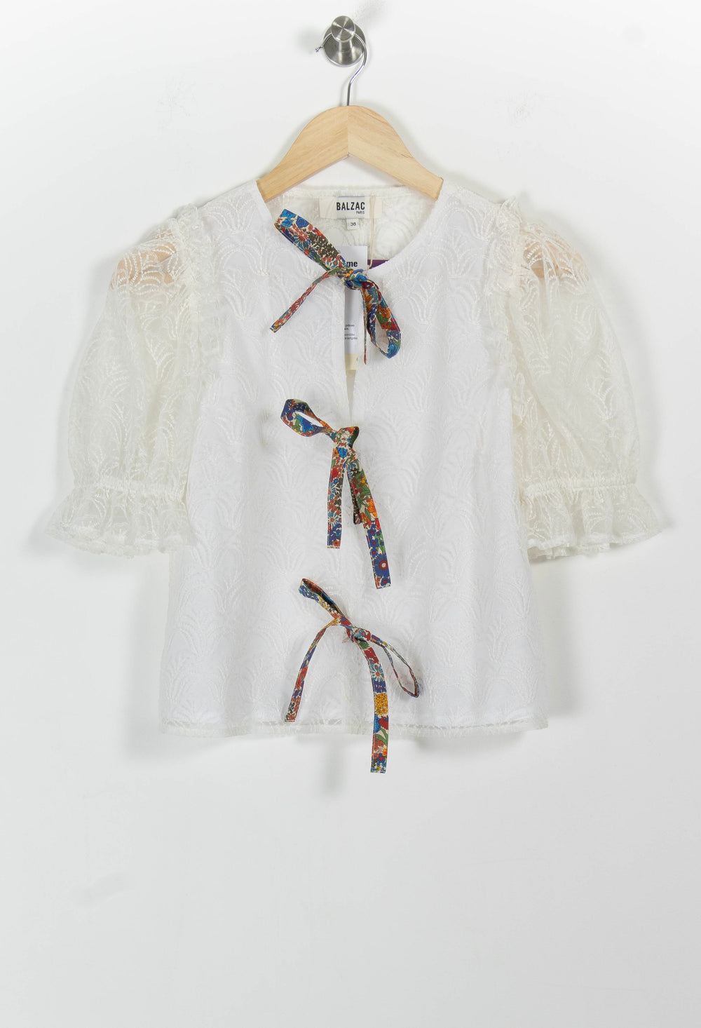 Blouse Blanche - Taille S/36 de la marque Balzac Paris | PARAD100573 - Vendu par Paradigme - Image 2