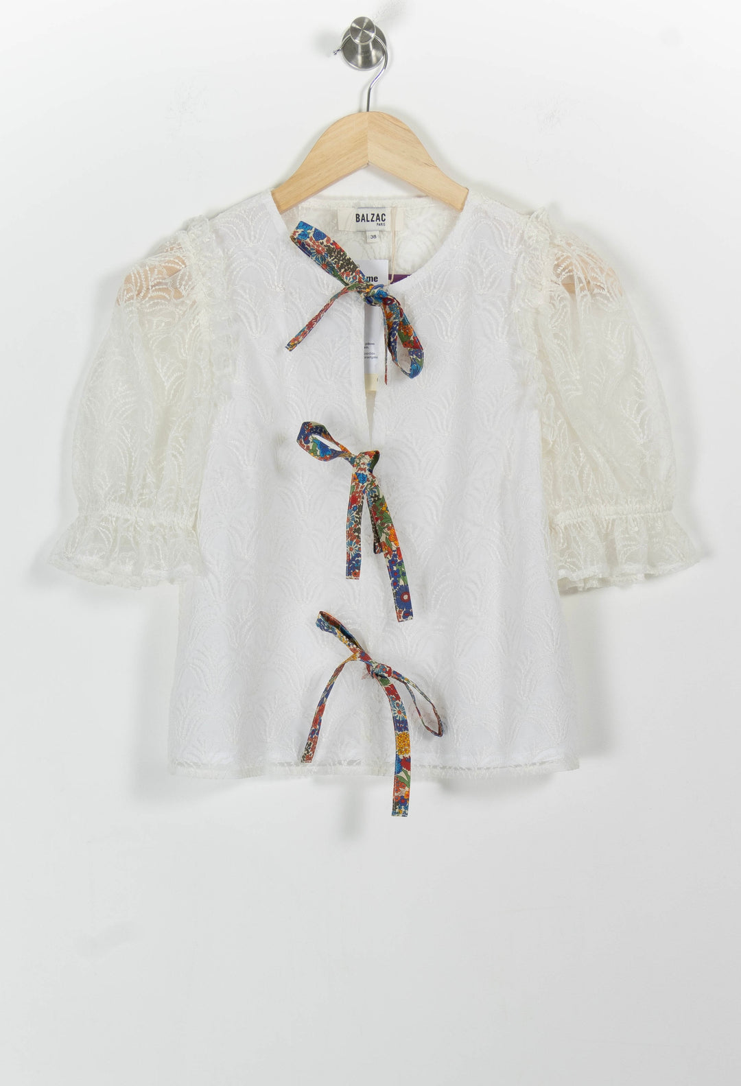 Blouse Blanche - Taille S/36 de la marque Balzac Paris | PARAD100573 - Vendu par Paradigme - Image 2