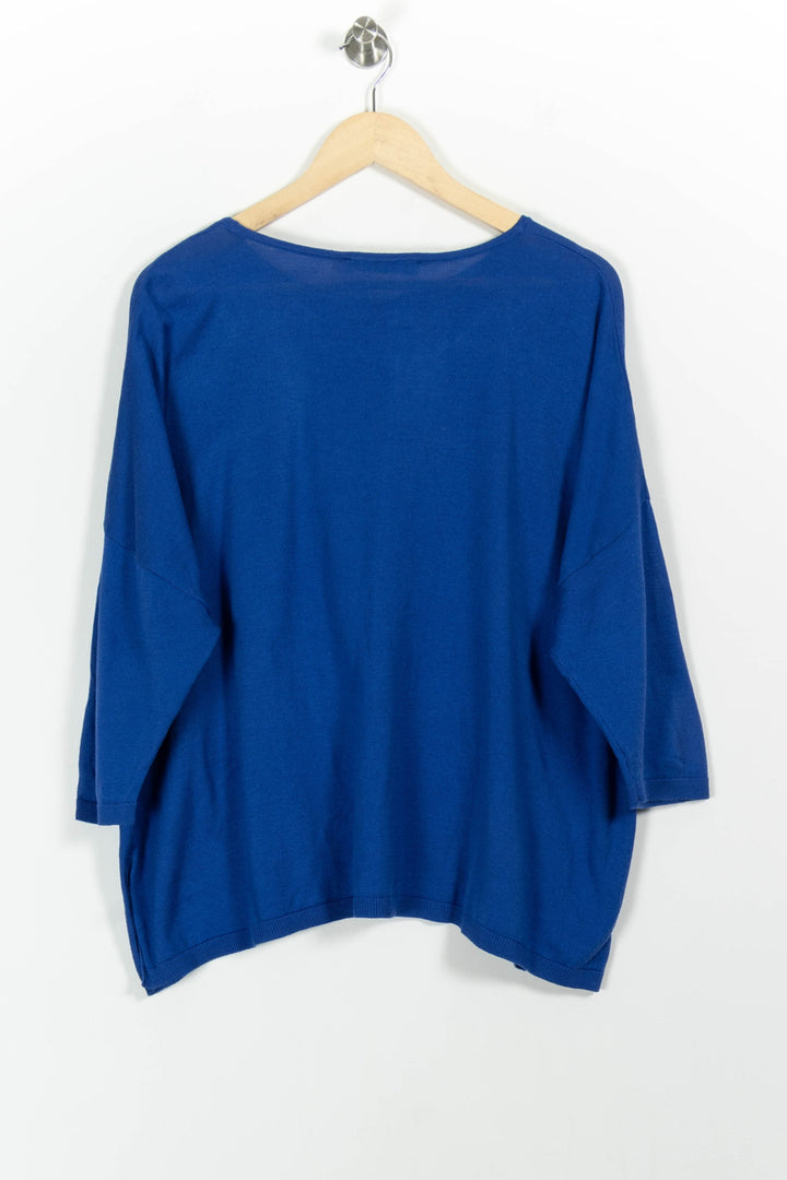 Pull Bleu - Taille L/40 de la marque La Fée Maraboutée | PARAD100578 - Vendu par Paradigme - Image 4