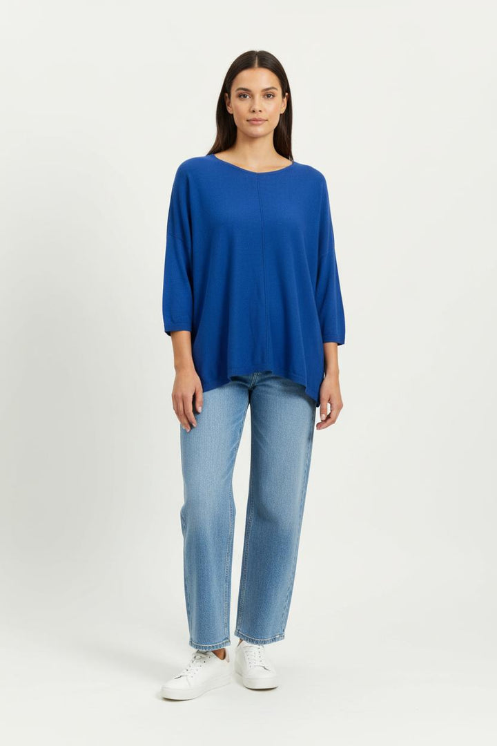 Pull Bleu - Taille L/40 de la marque La Fée Maraboutée | PARAD100578 - Vendu par Paradigme - Image 1