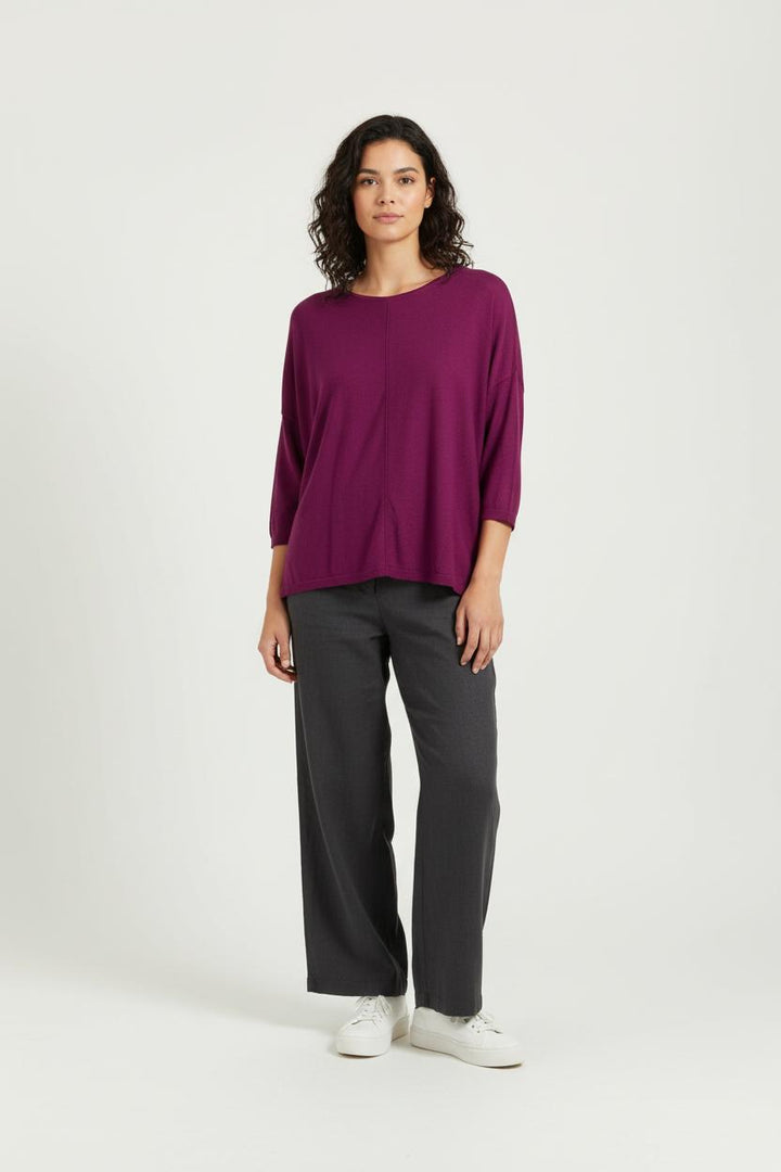 Pull Violet - Taille L/40 de la marque La Fée Maraboutée | PARAD100579 - Vendu par Paradigme - Image 1
