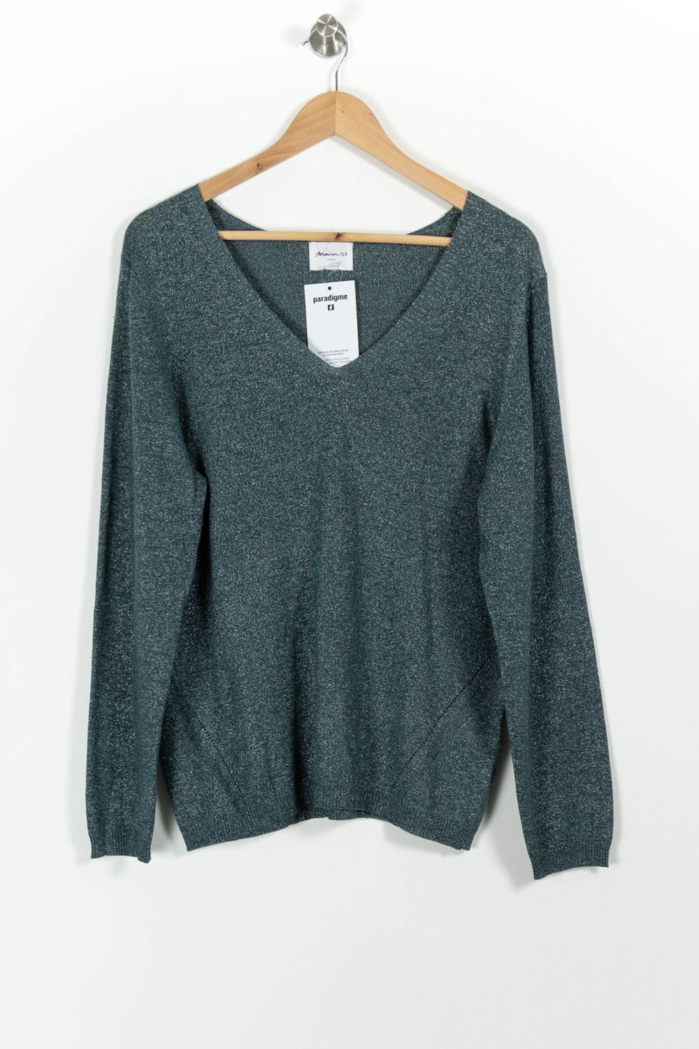Pull Gris - Taille L/40 de la marque Maison 123 | PARAD100582 - Vendu par Paradigme - Image 2