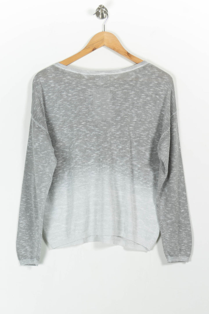Pull Gris et Blanc - Taille L/40 de la marque Maison 123 | PARAD100583 - Vendu par Paradigme - Image 4