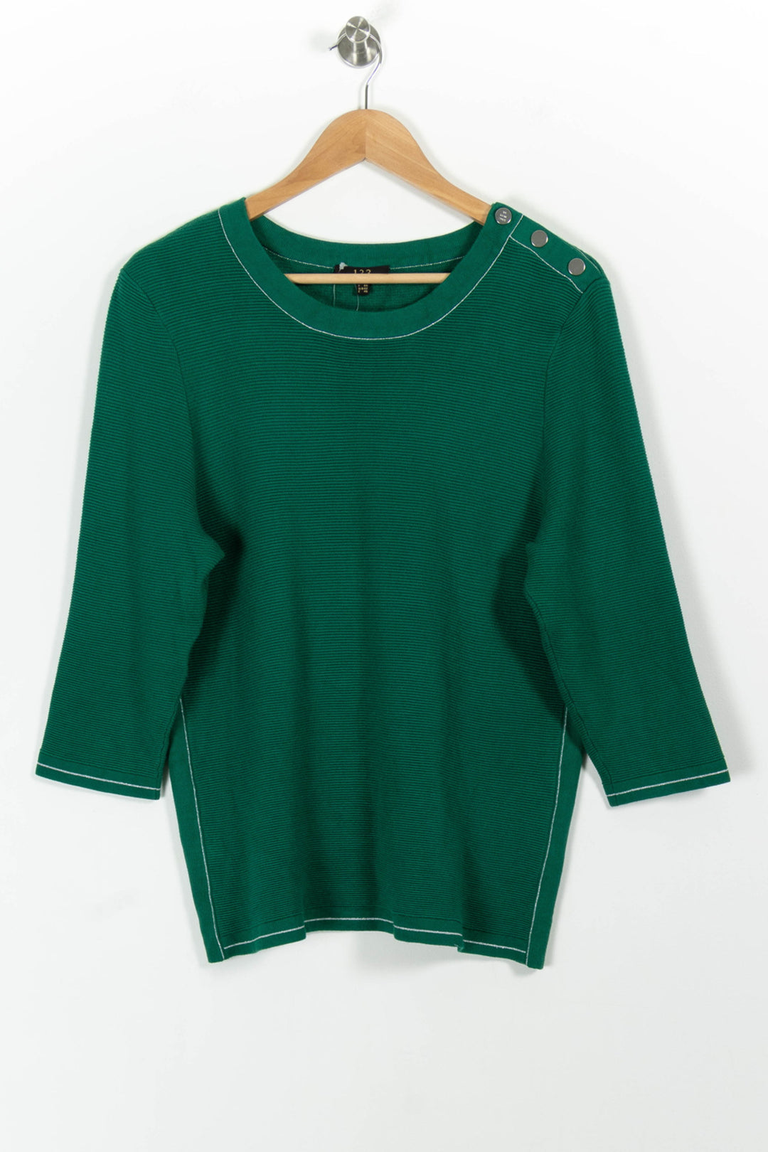 Pull Vert - Taille XXL/44 de la marque Maison 123 | PARAD100584 - Vendu par Paradigme - Image 2