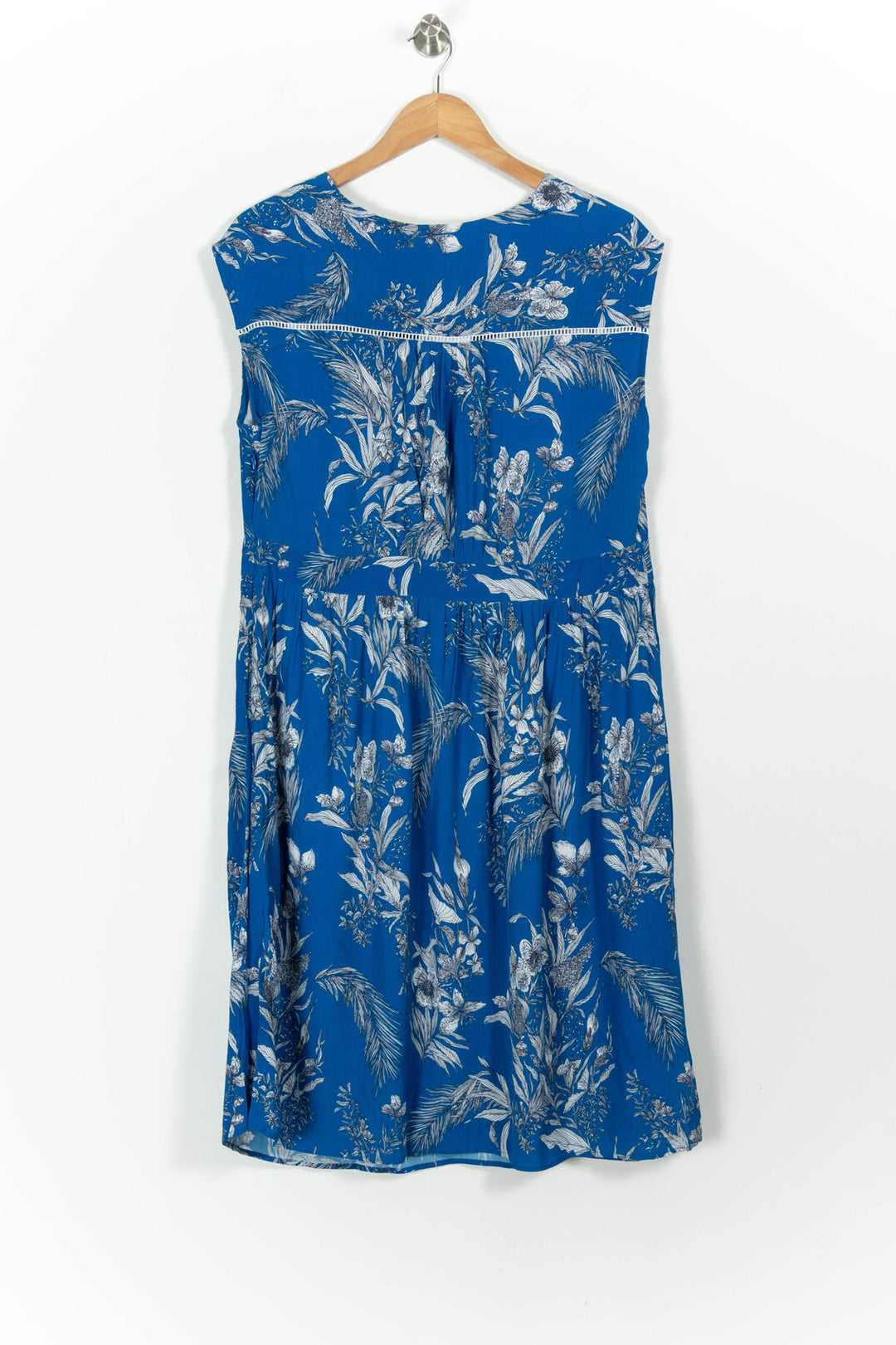 Robe Midi Bleue et Blanche - Taille XXL/44 de la marque Maison 123 | PARAD100585 - Vendu par Paradigme - Image 4