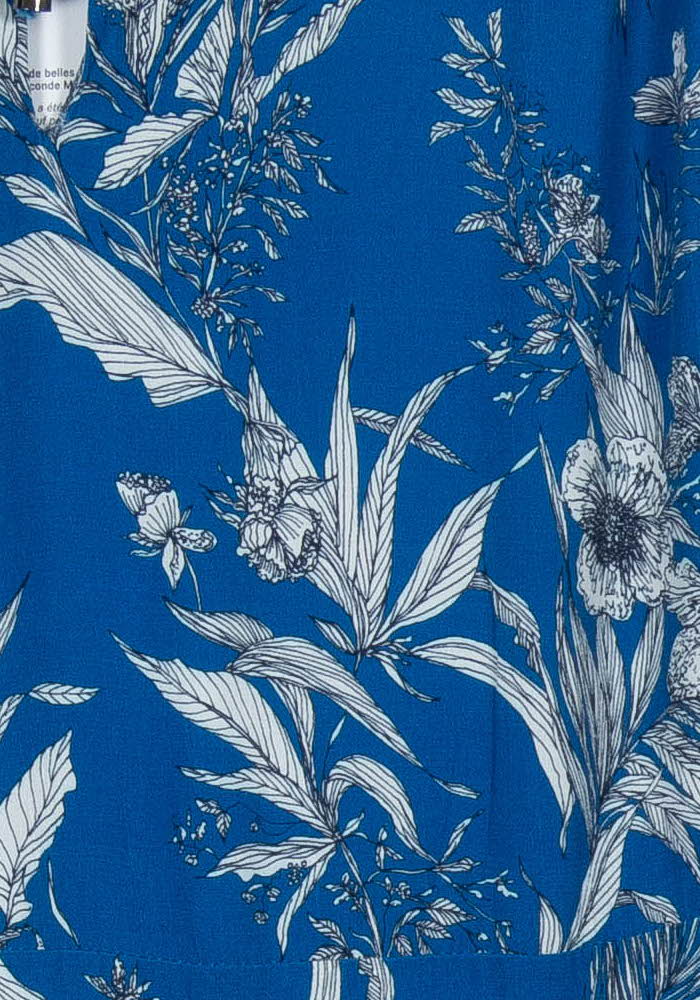 Robe Midi Bleue et Blanche - Taille XXL/44 de la marque Maison 123 | PARAD100585 - Vendu par Paradigme - Image 3
