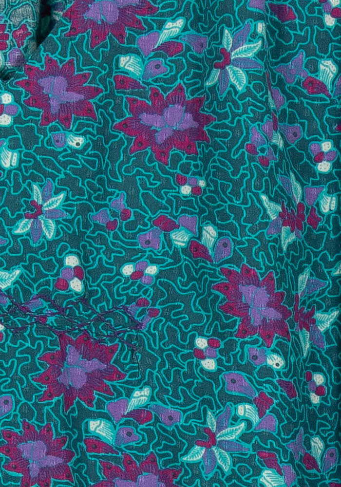 Blouse Bleue et Violette - Taille XXL/44 de la marque La Fée Maraboutée | PARAD100586 - Vendu par Paradigme - Image 3